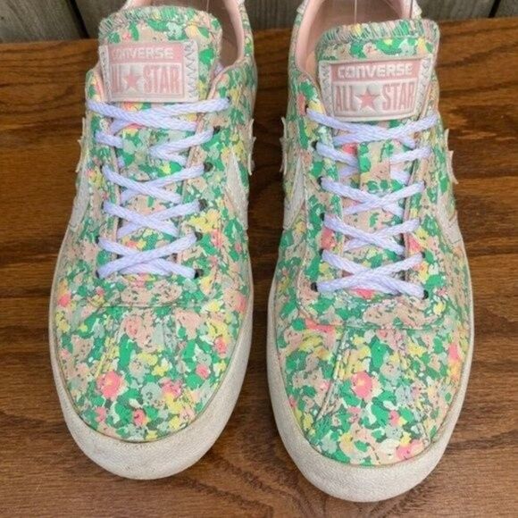 Converse breakpoint Floral shoes 6 green pink white - Picture 3 of 10